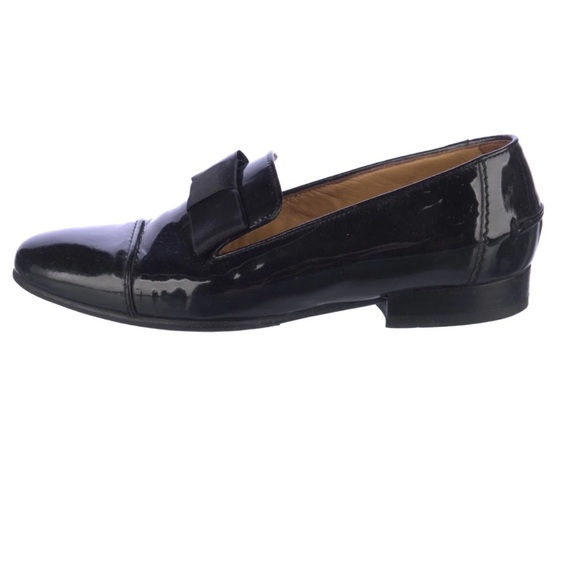 Lanvin Satin Bow patent leather loafers - Picture 2 of 10